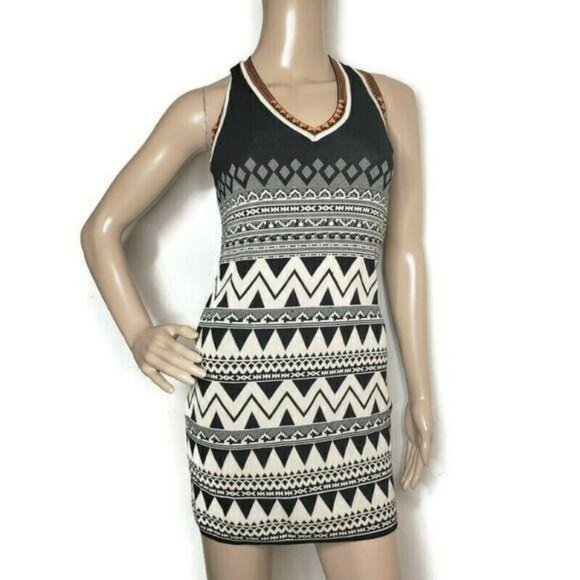 Carmen Marc Valvo Geometric Print Sleeveless Dress size S - Picture 7 of 12